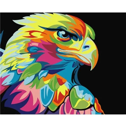 Color Angry Eagle - DIY Painting By Numbers Kit