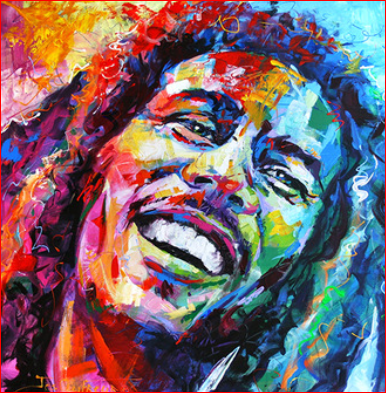 Bob Marley Colors - DIY Painting By Numbers Kit