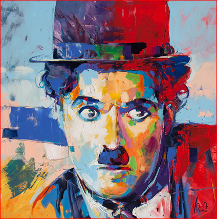 Chaplin In Action - DIY Painting By Numbers Kit