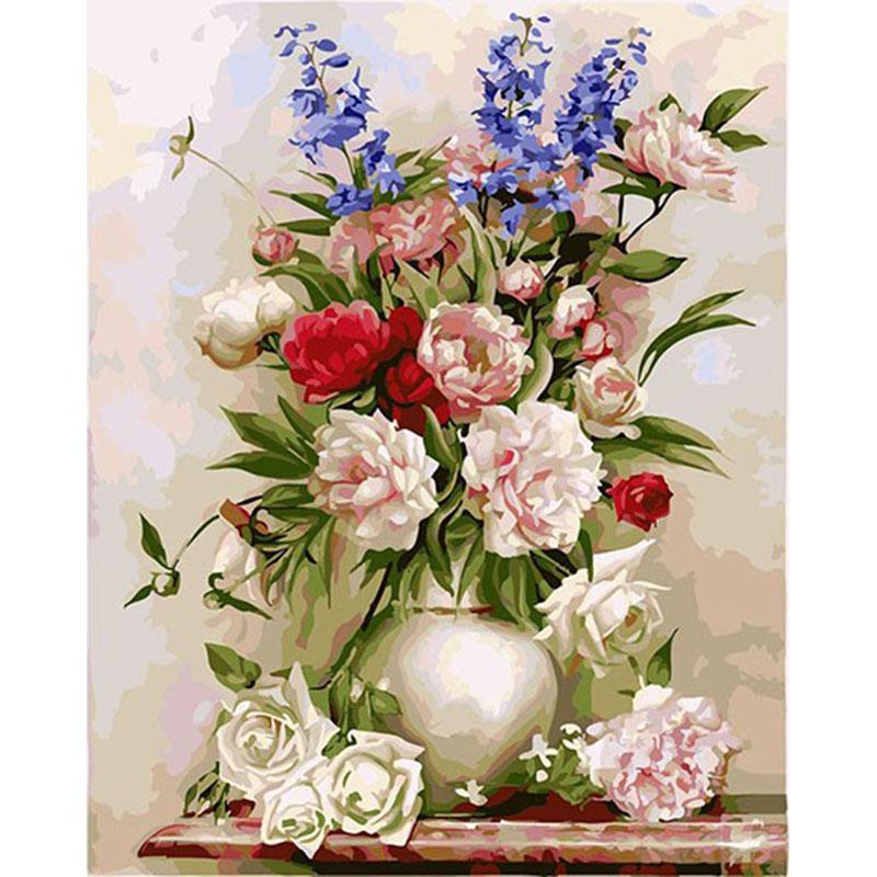 Multi-color Flowers - DIY Painting By Numbers Kit