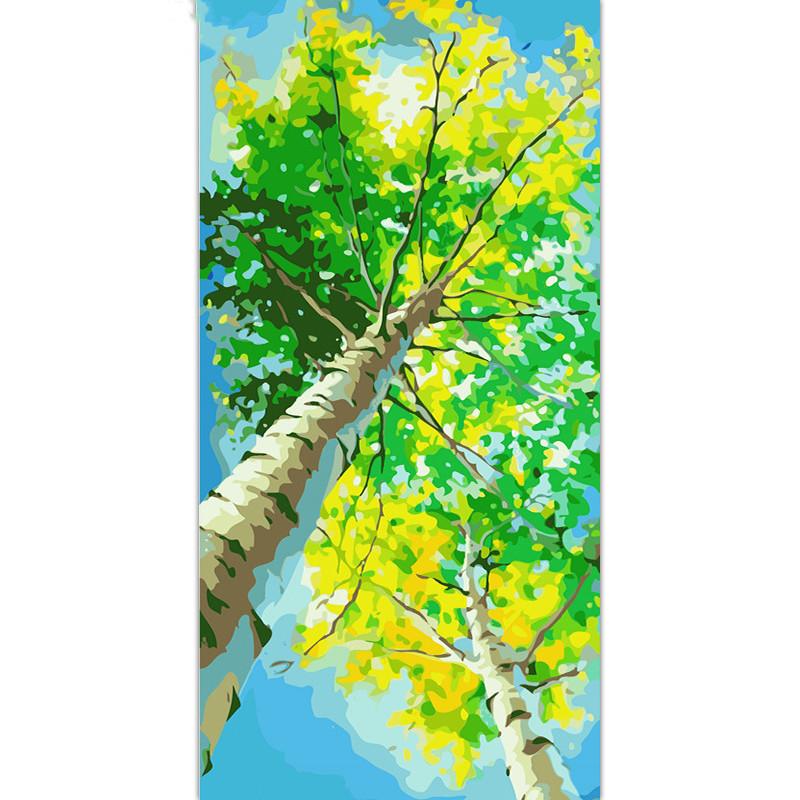 Green Tree Painting - DIY Painting By Numbers Kit