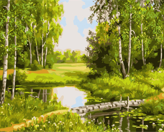 Green Swamp - DIY Painting By Numbers Kit