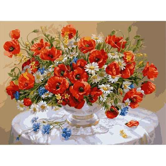 Flower Centerpiece - DIY Painting By Numbers Kits