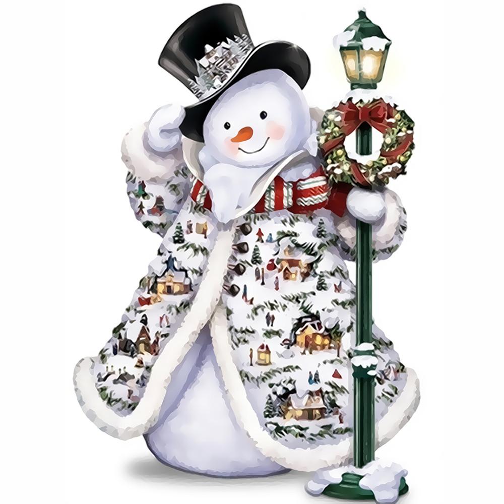 Happy Snowman - DIY Painting By Numbers Kit