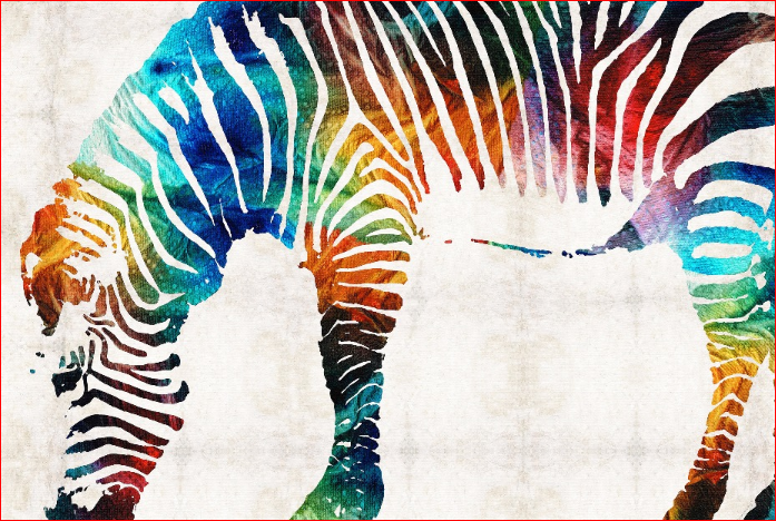 Grazing Zebra Color - DIY Painting By Numbers Kit