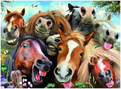 Selfie Horses - DIY Painting By Numbers Kit