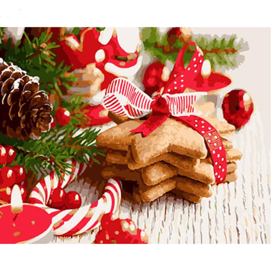 Christmas Cookies - DIY Painting By Numbers Kit