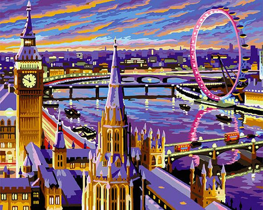 London Painting - DIY Painting By Numbers Kit