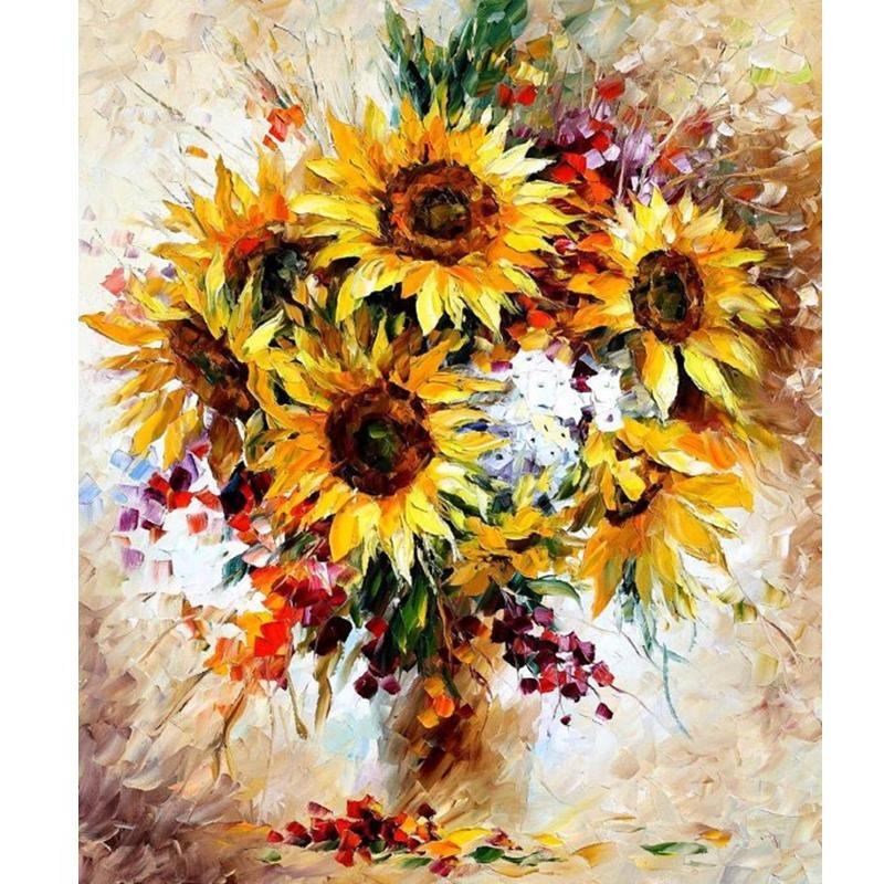 Sunflower Vase - DIY Painting By Numbers Kits