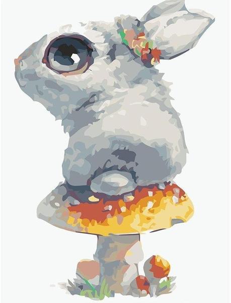 Big Eyed Bunny - DIY Painting By Numbers Kit