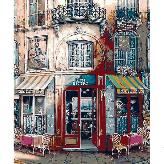 Le Petit Bistro - DIY Painting By Numbers Kit