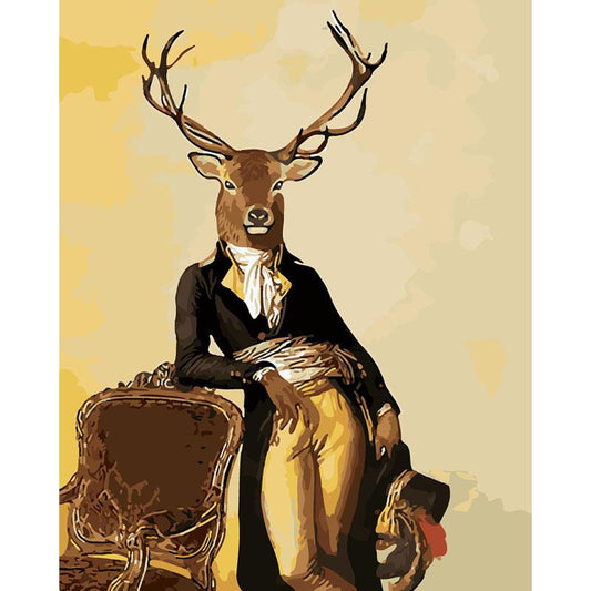 Deer Gentleman - DIY Painting By Numbers Kit