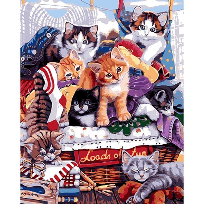 Kittens Love - DIY Painting By Numbers Kits