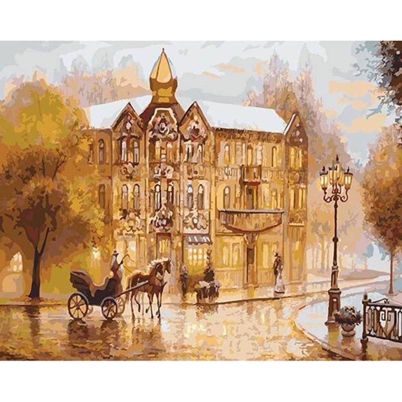 Vintage Europe - DIY Painting By Numbers Kit