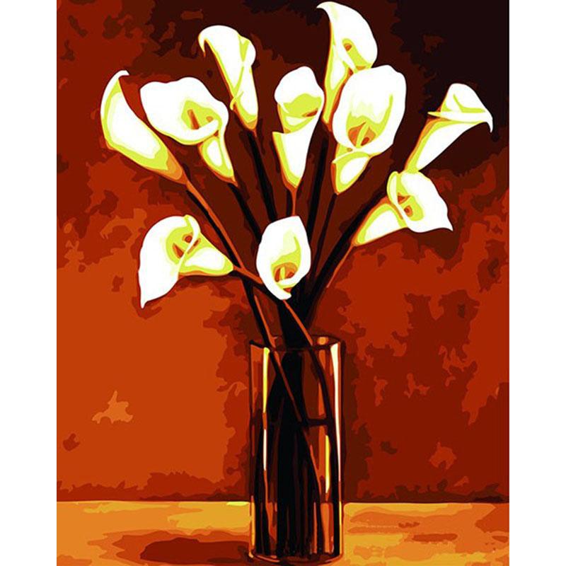 Acrylic Calla Lilies- DIY Painting By Numbers Kit