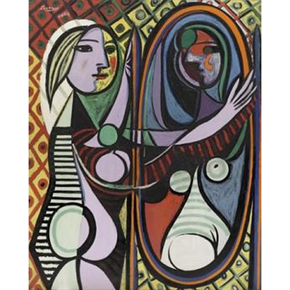 GIRL BEFORE A MIRROR - Pablo Picasso 5D DIY Paint By Number Kit