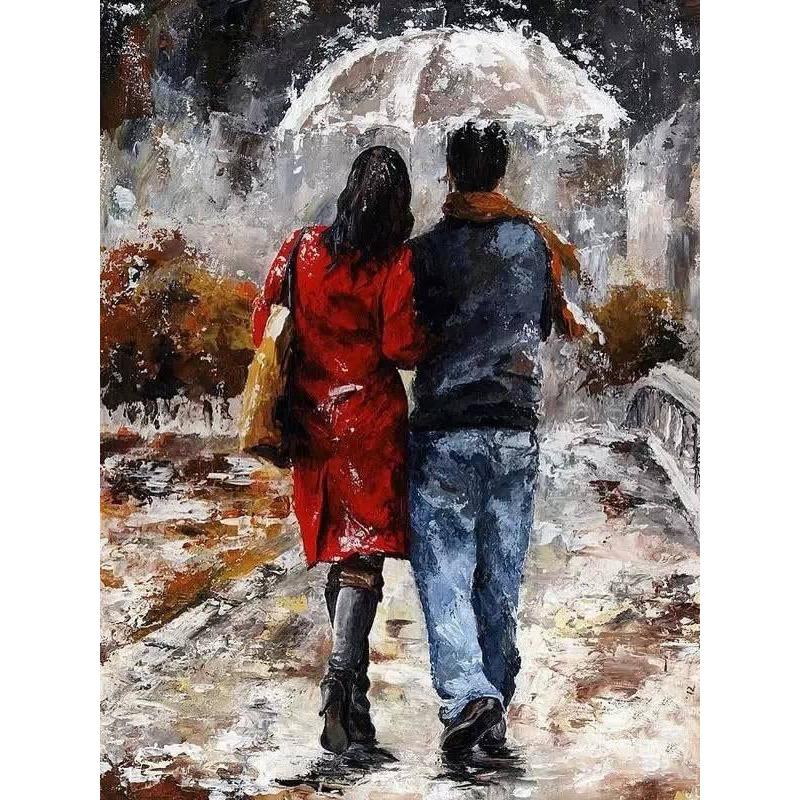 Love in the Rain - DIY Painting By Numbers Kits