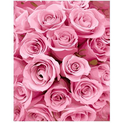 Pink Roses - DIY Painting By Numbers Kits