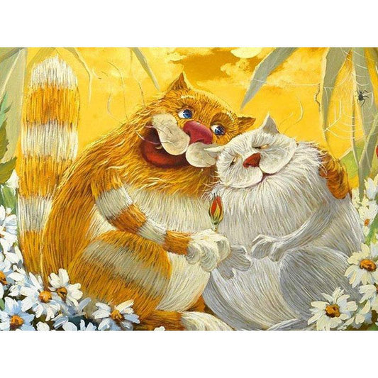 Cats In Love - DIY Painting By Numbers Kit