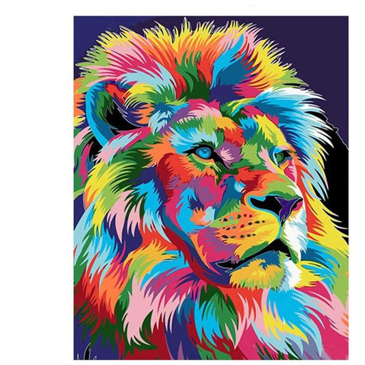 Colorful Lion - DIY Painting By Numbers Kits