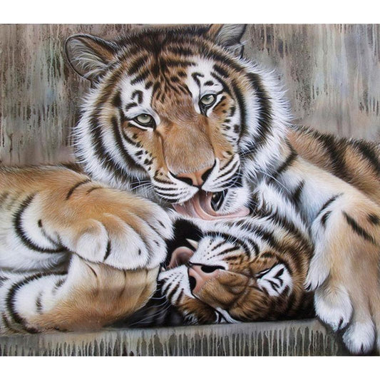 Tigers in Love - DIY Painting By Numbers Kits