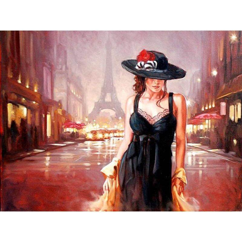 Lady in Black - DIY Painting By Numbers Kits