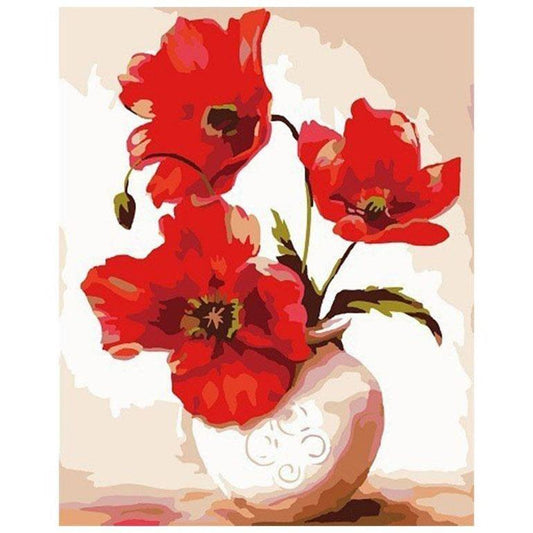 Vase of Flowers - DIY Painting By Numbers Kits