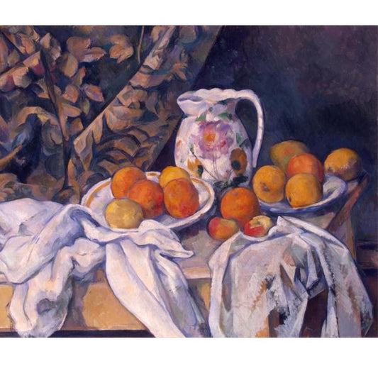 Jug,Curtain and Fruit Bowl - Paul Cezanne DIY Painting By Numbers Kit