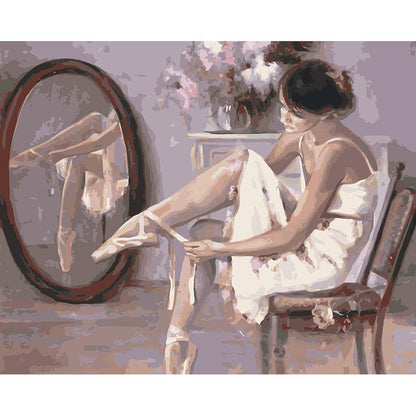 Ballerina Getting Ready - DIY Painting By Numbers Kit