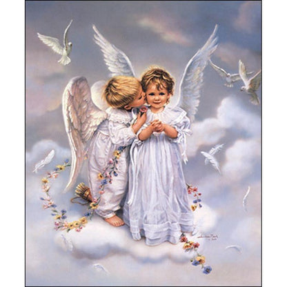 Two Cute Angels - DIY Painting By Numbers Kits