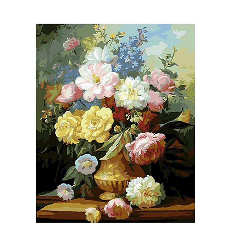 Portrait Of Flowers - DIY Painting By Numbers Kit