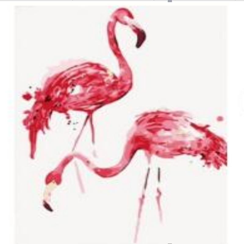 Flamingo Amigos - DIY Painting By Numbers Kit