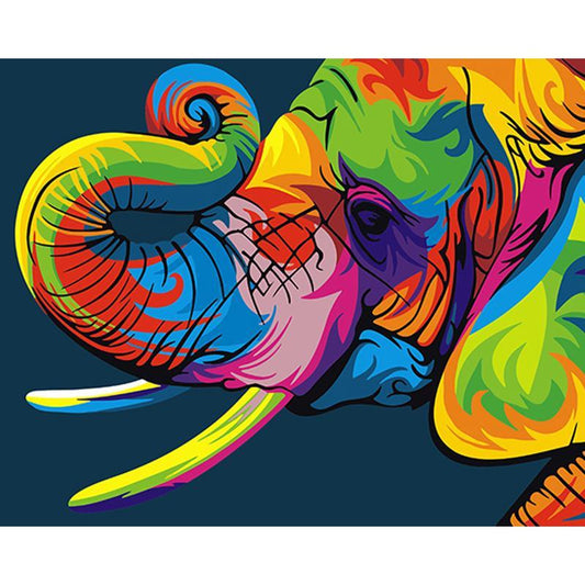 Colorful Elephant 2 - DIY Painting By Numbers Kits