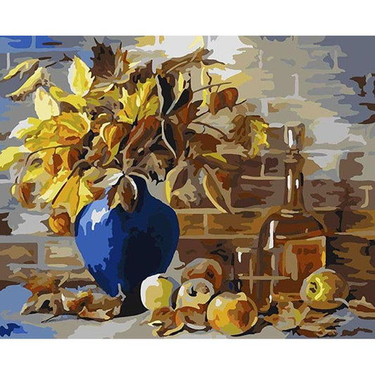 Pot And Apples - DIY Painting By Numbers Kit