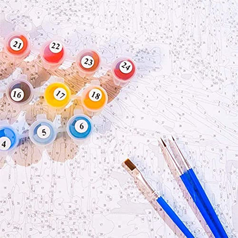 DIY Paint By Numbers Kit For Kids And Adults Beginner, Colorful Eagle Acrylic Painting On Canvas 12x16inch