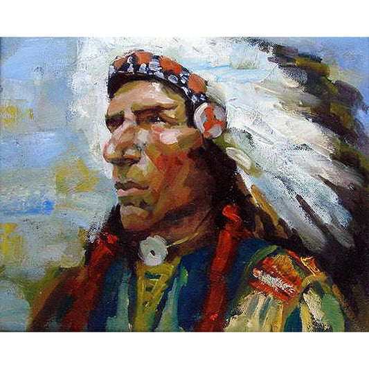 Native Indian - DIY Painting By Numbers Kit