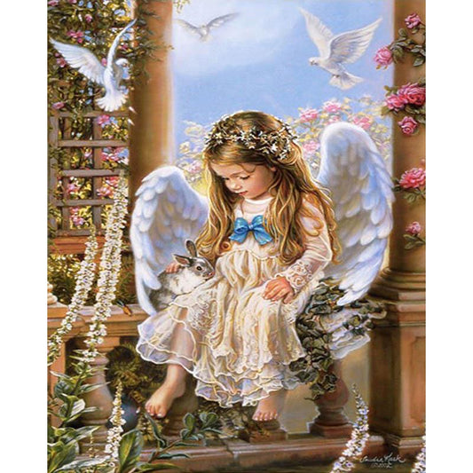 Little Girl Angel - DIY Painting By Numbers Kit