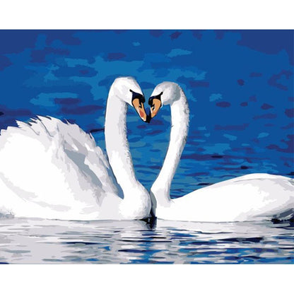 Swan Heart - DIY Painting By Numbers Kit