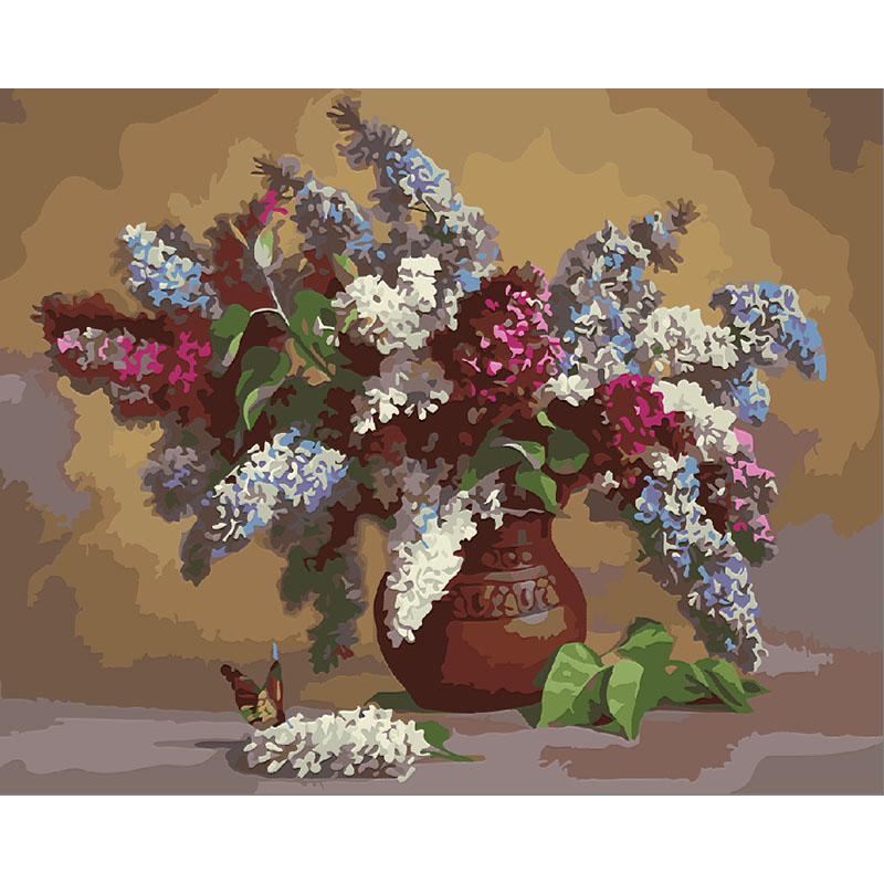 Still Life Flower Painting - DIY Painting By Numbers Kit