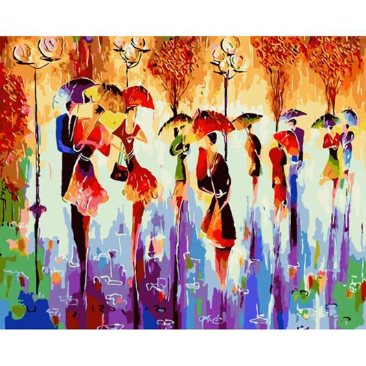 Abstract Painiting Couples - DIY Painting By Numbers Kit