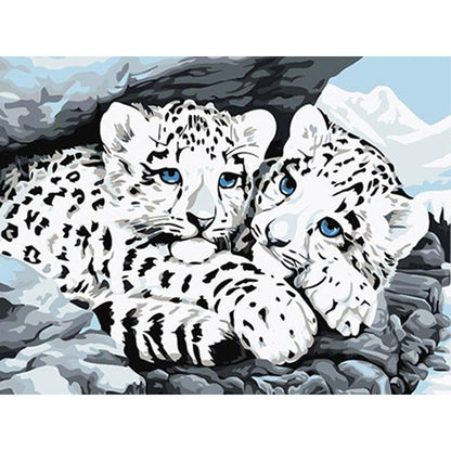 Snow Leopards - DIY Painting By Numbers Kit