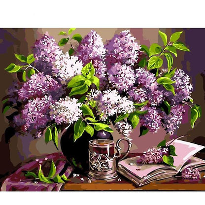 Lavender in a Vase - DIY Painting By Numbers Kit