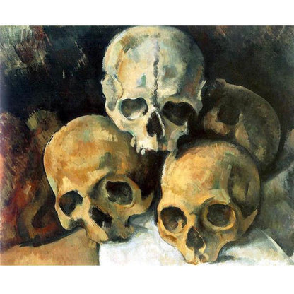 Pyramid Of Skulls - Paul Cezanne DIY Painting By Numbers Kit