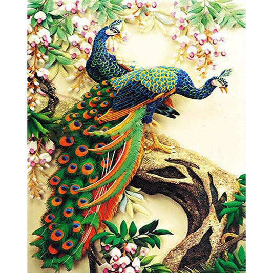 Botswana Peacocks - DIY Painting By Numbers Kit