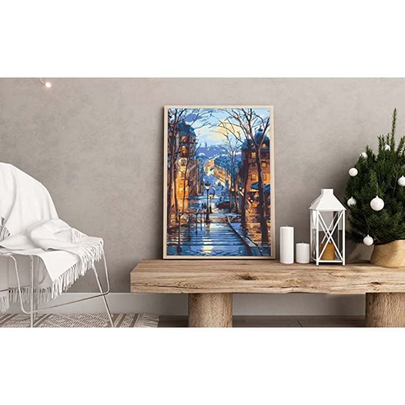 Paint By Number For Adults, City Paint By Number, Dusk Paint By Number, Scenery Paint By Number Suitable For Home Wall Decoration 16x20 Inch