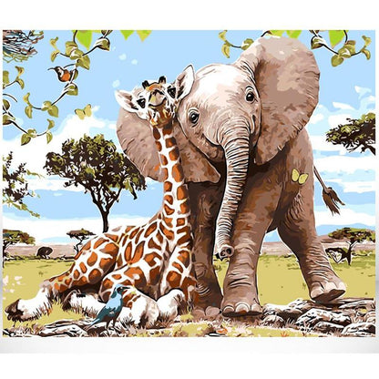 Friendly Animals - DIY Painting By Numbers Kit