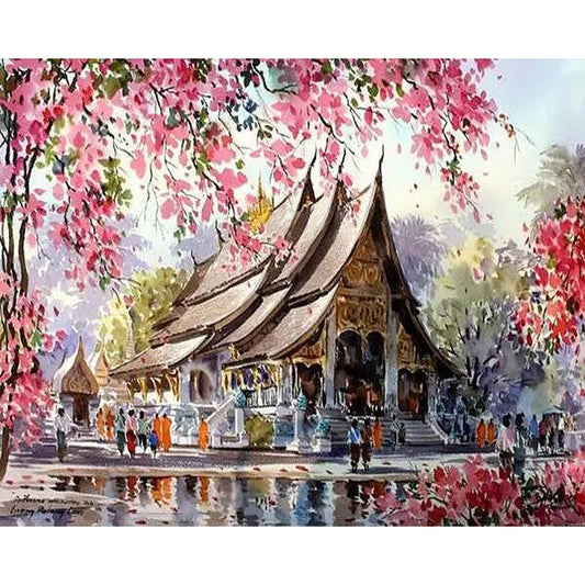 Chinese House - DIY Painting By Numbers Kit