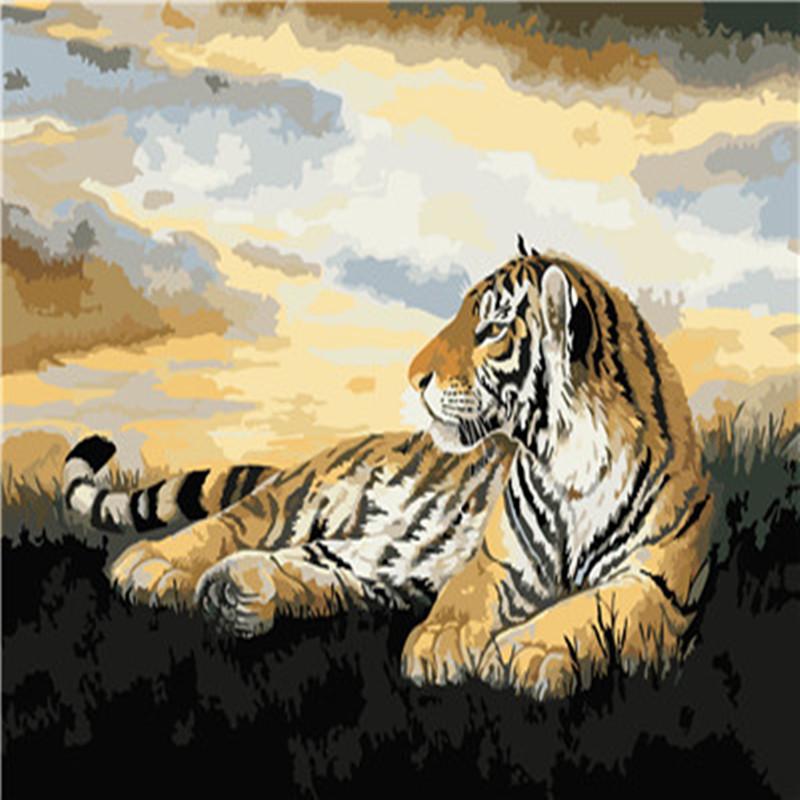 Resting Tiger - DIY Painting By Numbers Kit