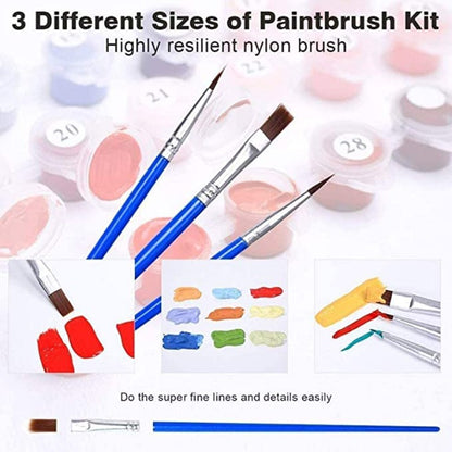 DIY Paint by Numbers for Adults Beginner Kits on Canvas Number Painting for Adults Flower Acrylic Painting Kit, Easy Paint by Numbers for Kids Hobbies