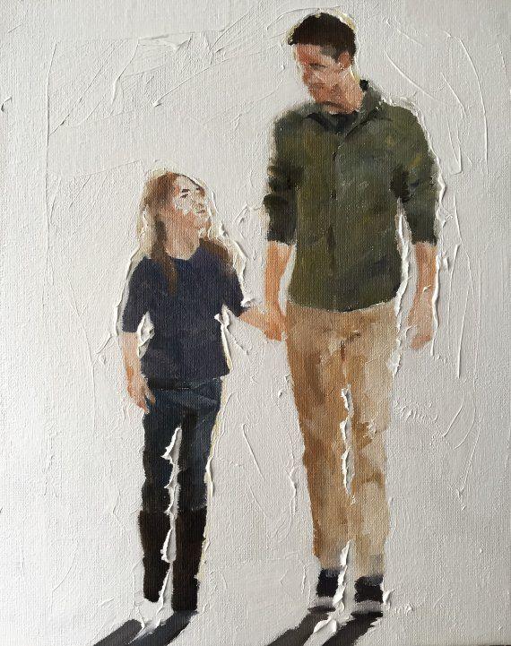 Father And Daughter - DIY Painting By Numbers Kit